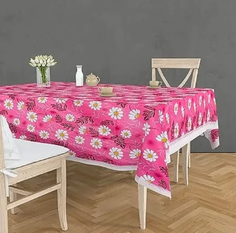 RRC Thick PVC Printed Dining Table Cover, Waterproof Easy to Clean, Multi Color