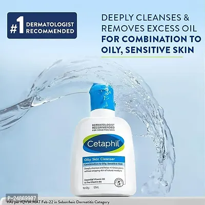 Cetaphil Oily Skin Cleanser , Daily Face Wash for Oily, Acne prone Skin , Gentle Foaming, 125ml-thumb4