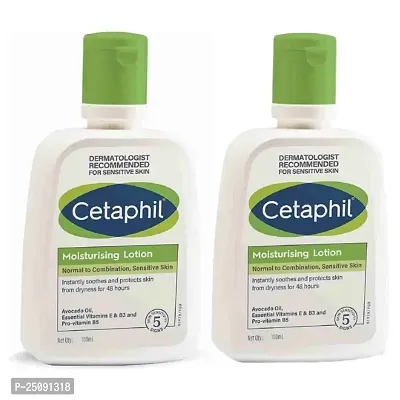 Cetaphil Moisturizing Lotion for Normal to Combination, Sensitive Skin| 100 ml| Moisturizer  pack of 2