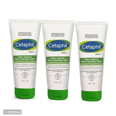 Cetaphil Moisturising  dam  for Face  Body , Dry to Normal skin, 80 gm pack of 3
