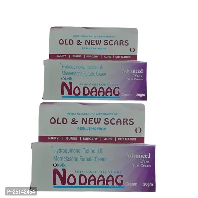 OKvik No DAAAG Cream 20g skin care for scars Adaveced plus scar cream pack 2