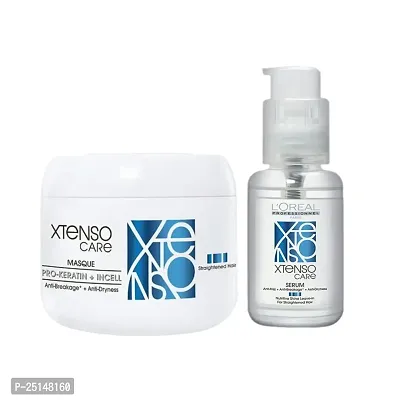 L'Oreacute;al Professionnel Xtenso Care Masque 196 Gm, For Straightened Hair  Xtenso Care Serum 50 Ml, For Straightened Hair COMBO