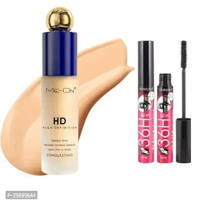 ME-ON HD Foundation 36H MASCARA COMBO