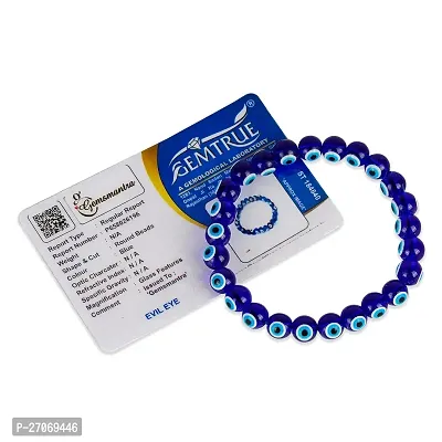 Navjai Evil Eye Bracelets (1Pieces) Evil Eye Beads Adjustable for Women  Men Stylish Stretchable Adjustable Nazar Battu Blue Bracelets for Luck Bringing and Protection Jewelery-thumb2