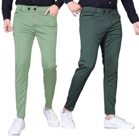 Men Lower pants Track Pants | Stylish Track Pants | Soft Lycra Blend Track Pants | Mens Boys Lower pack of 2