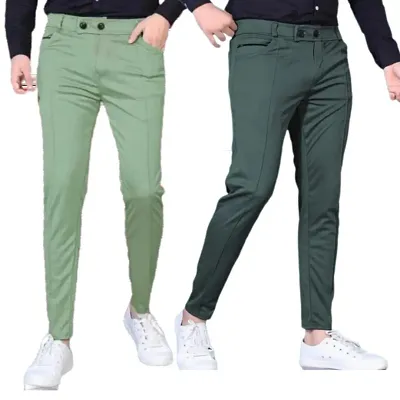 Men Lower pants Track Pants | Stylish Track Pants | Soft Lycra Blend Track Pants | Mens Boys Lower pack of 2