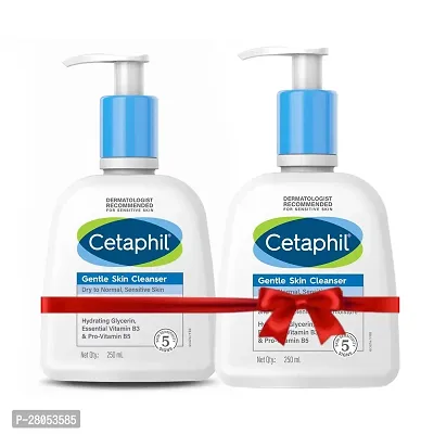 Cetaphil Face Wash by Cetaphil, Gentle Skin Cleanser for Dry to Normal, Sensitive Skin - 250 ml ( pack of 2)-thumb0