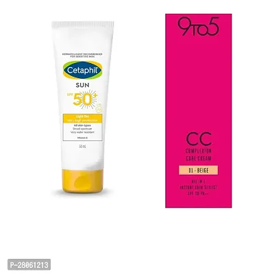 Cetaphil Combination Skin Sun Spf 30 Sunscreen cc cream ( combo)-thumb0