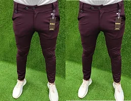 Classic Modal Solid Track Pants for Men-thumb1