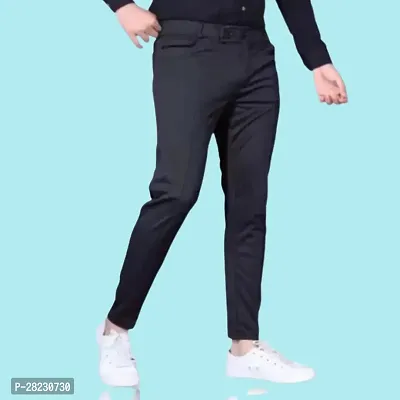 Stylish Modal Solid Formal Track Pant For Men-thumb0