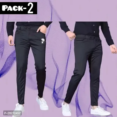 Comfortable Modal Track Pants For Men - Pack Of 2-thumb0