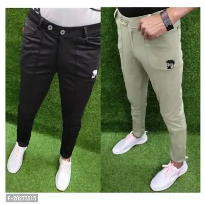 Comfortable Modal Track Pants For Men - Pack Of 2-thumb0