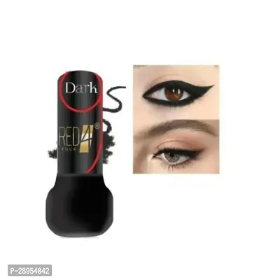 Red4 Dark Colour Waterproof Liquid Eyeliner, Black, 6ml pack of 1