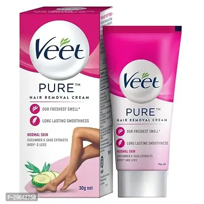 Veet Pure Hair Removal Cream for Women With No Ammonia Smell, Normal Skin - 30g PACK OF 1-thumb4