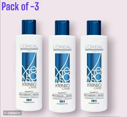 L'OREAL PROFESSIONNEL PARIS Xtenso Care Shampoo For Straightened Hair, 250 Ml |Shampoo (pack of 3)-thumb0