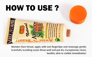 Apricot Scrub 60g | Deep Cleansing | Moisturising | Face Scrub for Men  Women ( pack of - 1)-thumb3