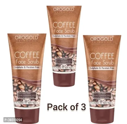 Orogold Coffee Face Scrub pack of 3-thumb0