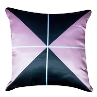 Vendola Satin Multicoloured Printed 250TC Pillow / Cushion Covers Set of 5-20X20-thumb4