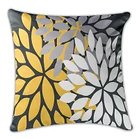 Vendola Satin Multicoloured Printed 250TC Pillow / Cushion Covers Set of 5-24X 24-thumb1