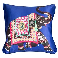 Vendola Satin Multicoloured Printed 250TC Pillow / Cushion Covers Set of 5-24X 24-thumb2