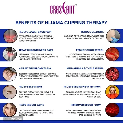 Crescent Hijama| Cupping Therapy Cups| Hijama Cupping Set| (Size 1-6, 18 Cups only)-thumb4