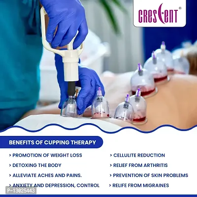 Crescent Hijama| Cupping Therapy Cups| Hijama Cupping Set| (Size 4, 12 Cups only)-thumb5