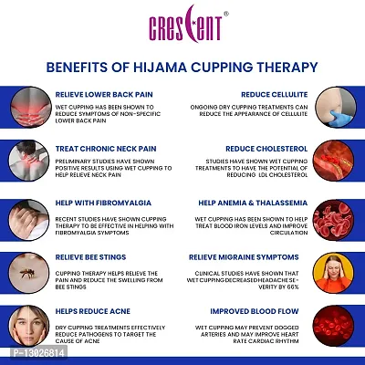 Crescent Hijama| Cupping Therapy Cups| Hijama Cupping Set| (Size 1-6, 24 Cups only)-thumb4