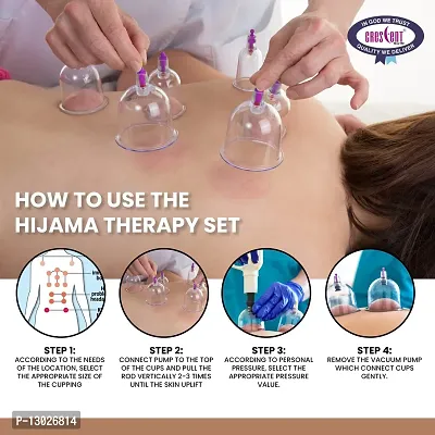 Crescent Hijama| Cupping Therapy Cups| Hijama Cupping Set| (Size 1-6, 24 Cups only)-thumb3