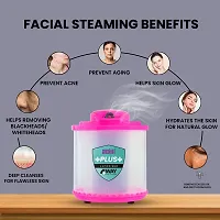 Crescent Plus Steamer for Cold and Cough| Facial Steamer| Steam Inhaler| Steamer Vaporizer| Pink| Pack of 1-thumb2
