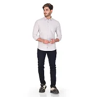 Stylish Off White Cotton Long Sleeves Shirt For Men-thumb4