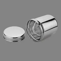 DOKCHANStainless Steel conatiner for use Tea and Sugar, Mix Masala, Daal, Salt, Oil, etc. (Capacity - 300ml Each box)-thumb3