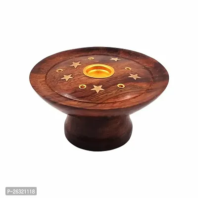 Dokchan Handcrafted Wooden Antique Incense Holder with dhoop batti Stand for Home | Office Temple