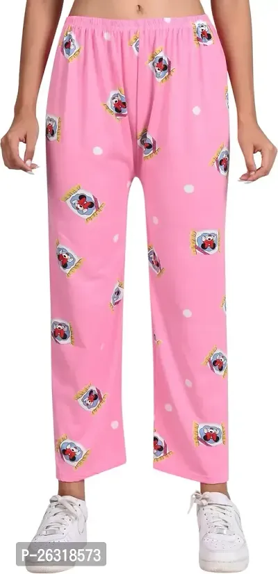 DOKCHAN Night Pajama for Women, Night Dress, Printed Pyjama Soft Cotton Night Pants-thumb0