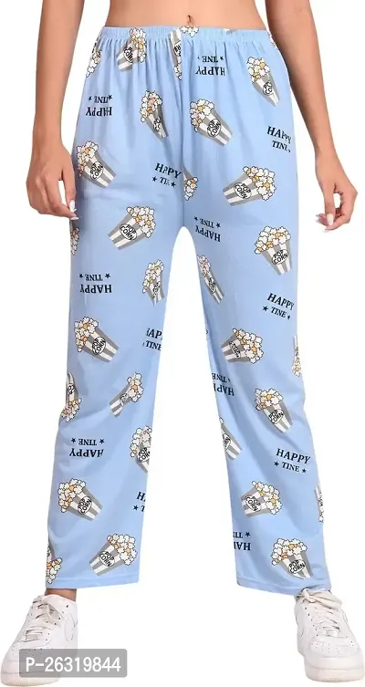 DOKCHAN Night Pajama for Women, Night Dress, Printed Pyjama Soft Cotton Night Pants