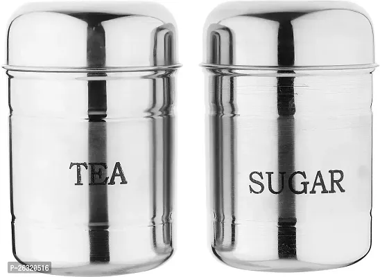 DOKCHAN DokchanTea and Sugar Containers Set with Stainless Steel Body (500ml Each box)