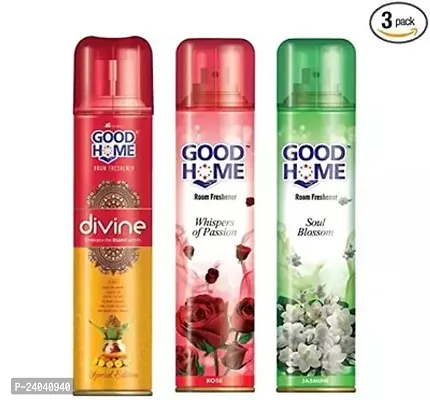 nbsp;Good Home Floral, Divine And Jasmine Roome Freshner Pack Of 3-thumb0