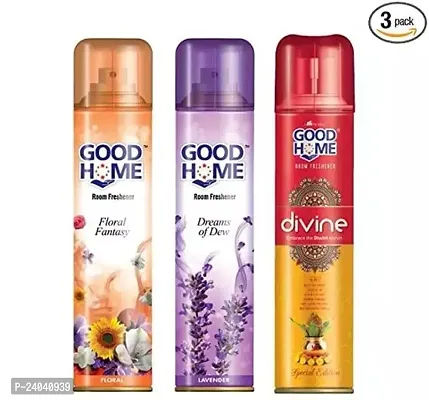 nbsp;Good Home Floral, Divine And Jasmine Roome Freshner Pack Of 3-thumb0