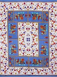 Stunning Rajasthani Jaipuri Cotton Printed Double Bedsheets With Two Pillow Covers-thumb1