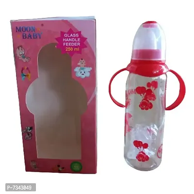 Mo Sipper Cum Feeding Bottle/Feeder with Handle for Infants/Babies/Kids/Baby/Toddler 250ml-thumb0