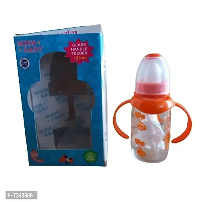 Mo Sipper Cum Feeding Bottle/Feeder with Handle for Infants/Babies/Kids/Baby/Toddler 125ml-thumb0