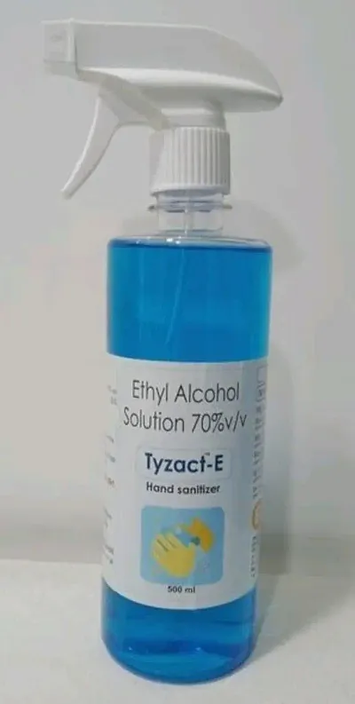 Tyzact-E with 70% alcohol lnstant hand liquid spray sanitizer 500ml Pack of 2