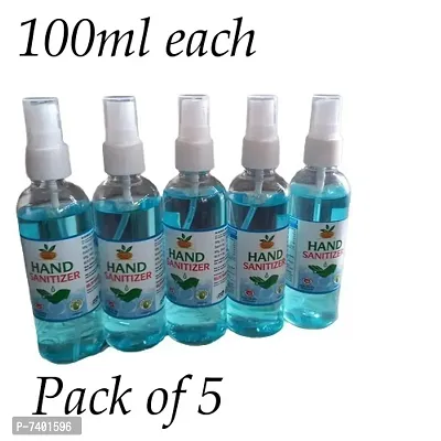 Goljyu Herbal 70% Iso Propyl Alcohol Liquid Spray Hand Sanitizer 100ml each Pack of 5-thumb0