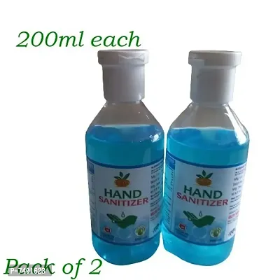 Goljyu Herbal 70% Iso Propyl Alcohol Liquid  Hand Rub Sanitizer 200ml each Pack of 2