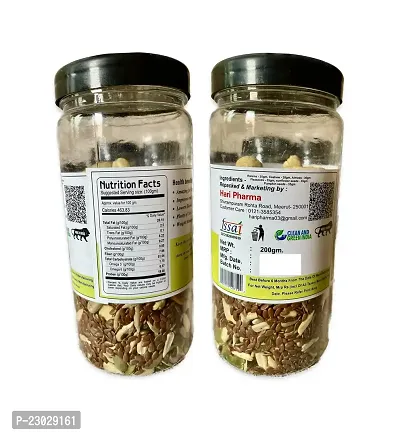 Combo Pack Of Almonds 30G+Cashew 30G+Kismis 35G+Roasted Flax Seeds 35G+Sunflower Seeds 35G+Pumpkin Seeds 35G (200Gm)-thumb2