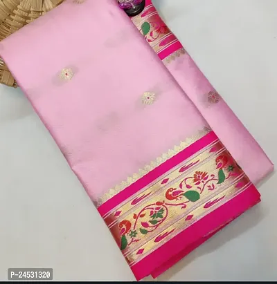 Stylish Fancy Designer Pure Silk Saree With Blouse Piece For Women