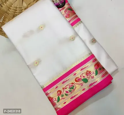 Stylish Fancy Designer Pure Silk Saree With Blouse Piece For Women