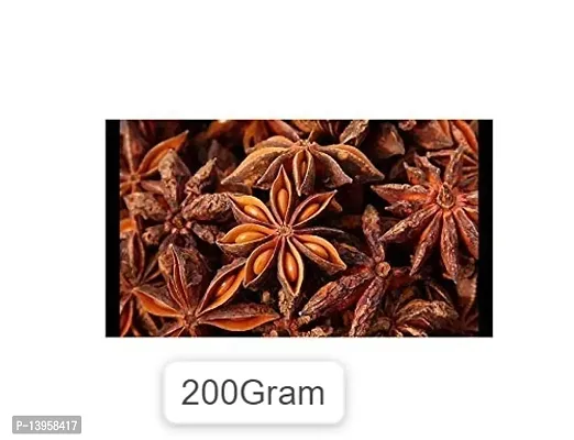 Star Anise Spice Whole 200 Grams Organic Star Anise,Chakri Phool,Badiyan Phool,Badyan Masala,Natural And Aromatic,Masala Spices