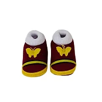 FF Supplier Baby Booties Comfortable, Breathable, Fancy, Attractive  Super Cute Booties with Laces for Your Little Princess  Prince 0-12 Months of Babies for All Seasons, Color - Brown-thumb2