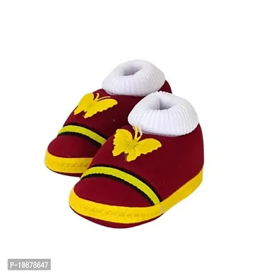 FF Supplier Baby Booties Comfortable, Breathable, Fancy, Attractive  Super Cute Booties with Laces for Your Little Princess  Prince 0-12 Months of Babies for All Seasons, Color - Brown-thumb2