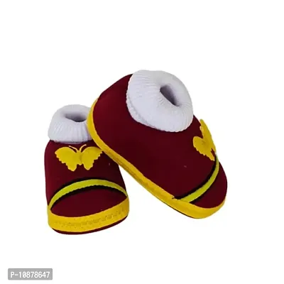 FF Supplier Baby Booties Comfortable, Breathable, Fancy, Attractive  Super Cute Booties with Laces for Your Little Princess  Prince 0-12 Months of Babies for All Seasons, Color - Brown-thumb0